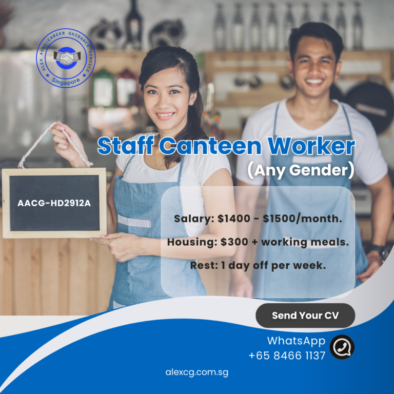 Staff canteen worker