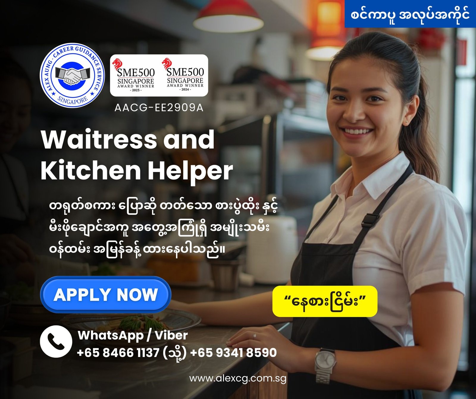 Waitress and Kitchen Helper