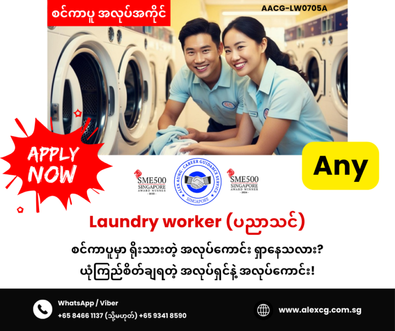 Laundry worker (ပညာသင်)