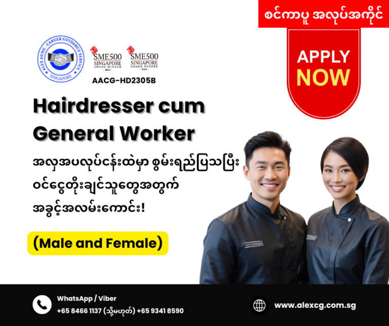 Hairdresser cum General Worker