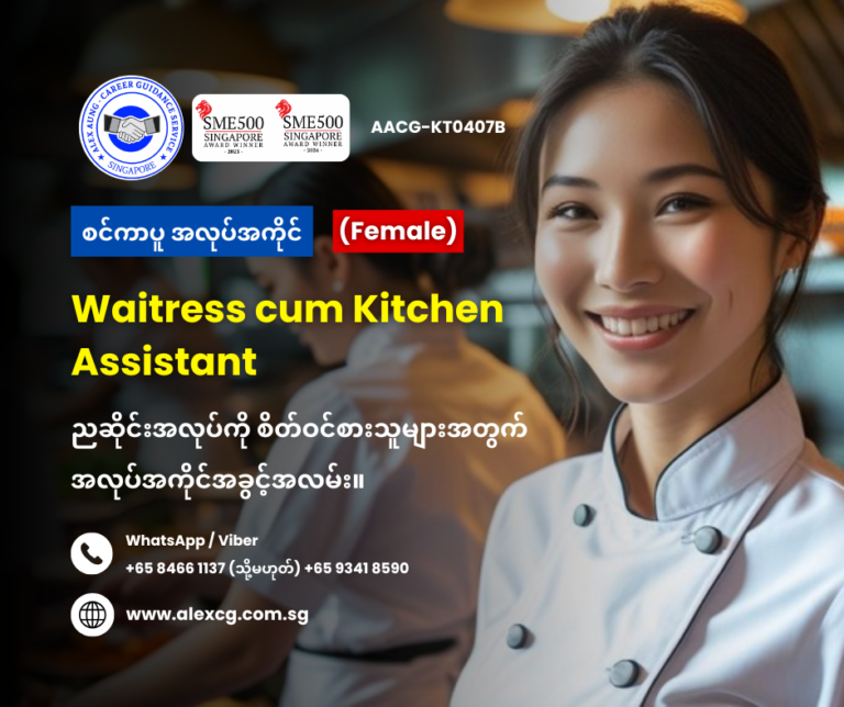 Waitress cum Kitchen Assistant