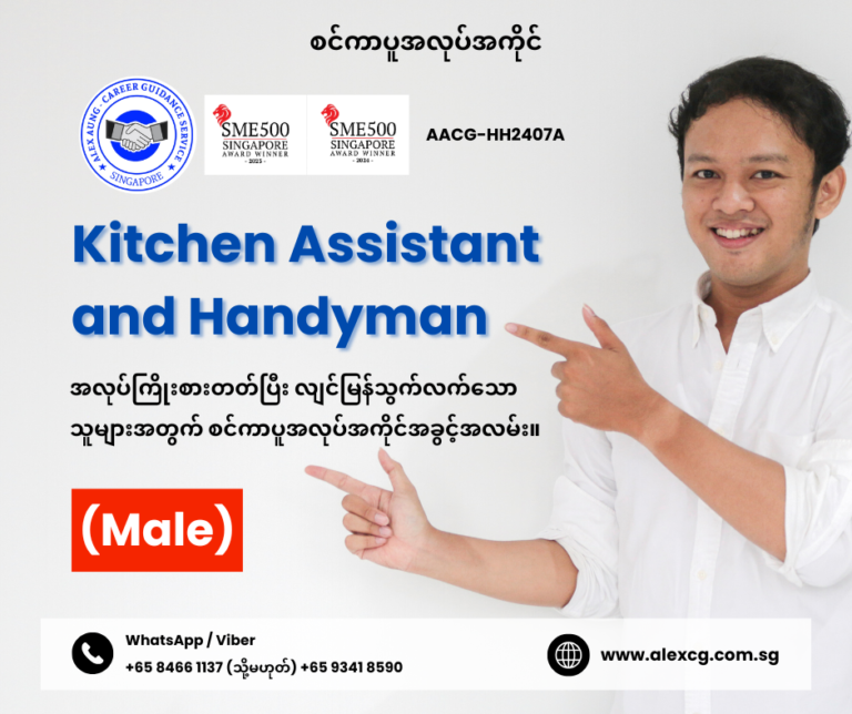 Kitchen Assistant and Handyman