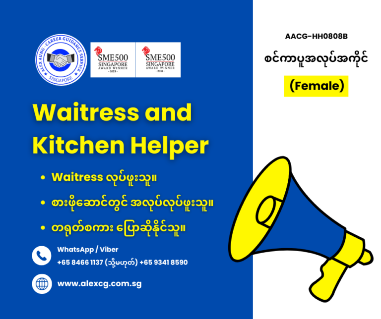 Waitress and Kitchen Helper