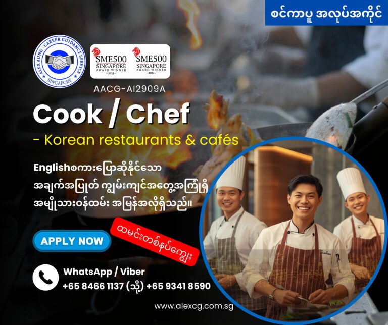 Cook or Chef (Male)
