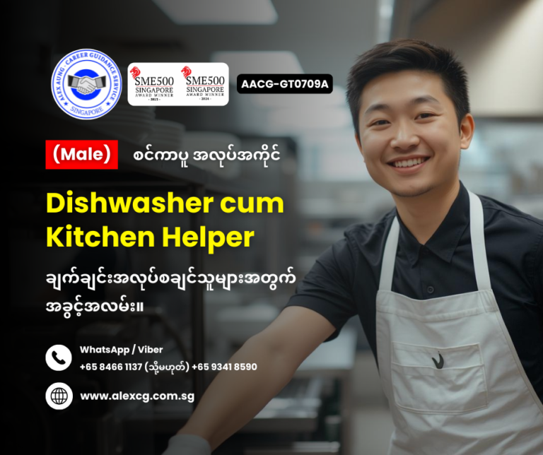 Dishwasher cum Kitchen Helper
