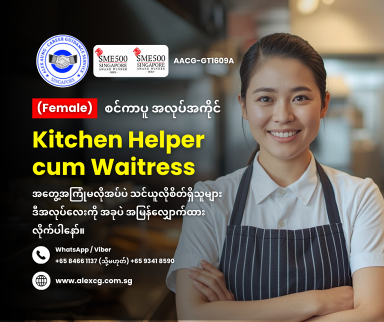 Kitchen Helper cum Waitress