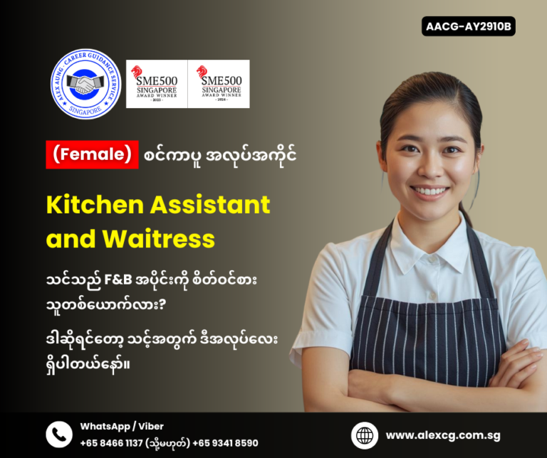 Kitchen Assistant and Waitress