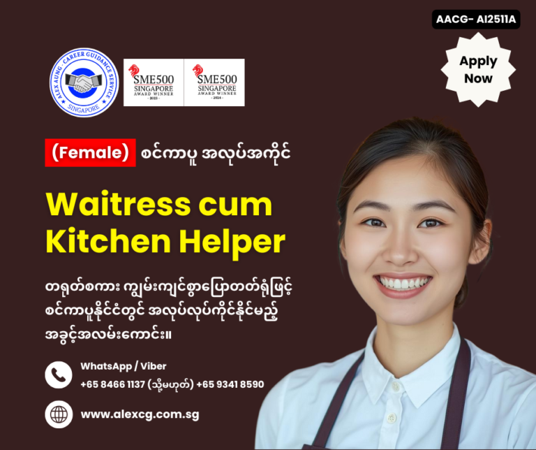 Waitress cum Kitchen Helper