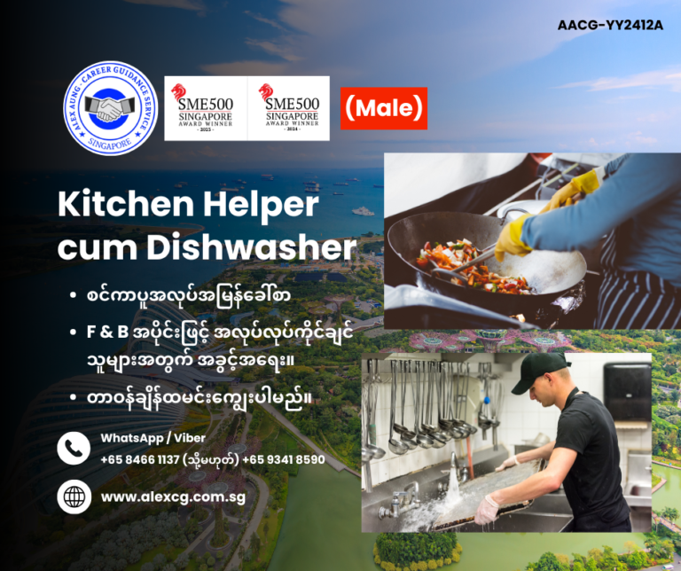 Kitchen Helper cum Dishwasher