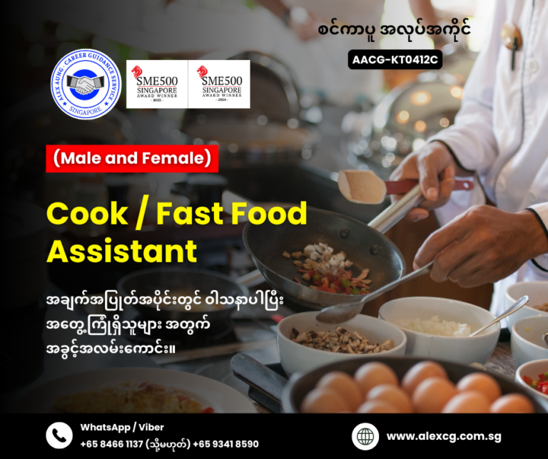 cook/fast food assistant