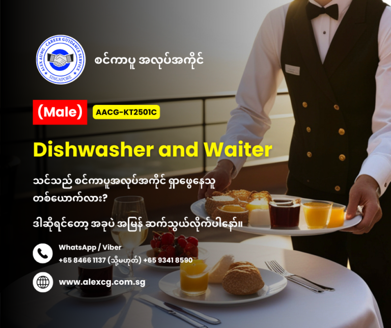 Dishwasher and Waiter