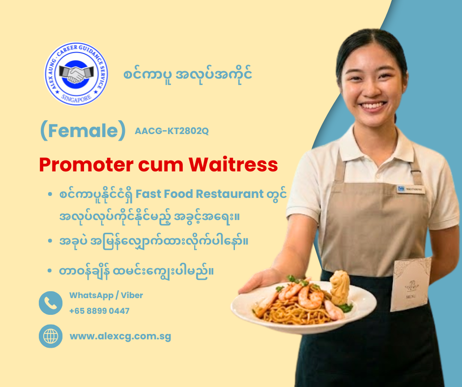 Promoter cum Waitress