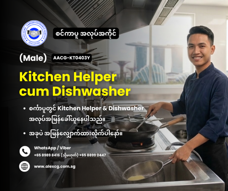 Kitchen Helper cum Dishwasher