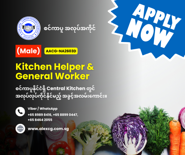Kitchen Helper & General Worker