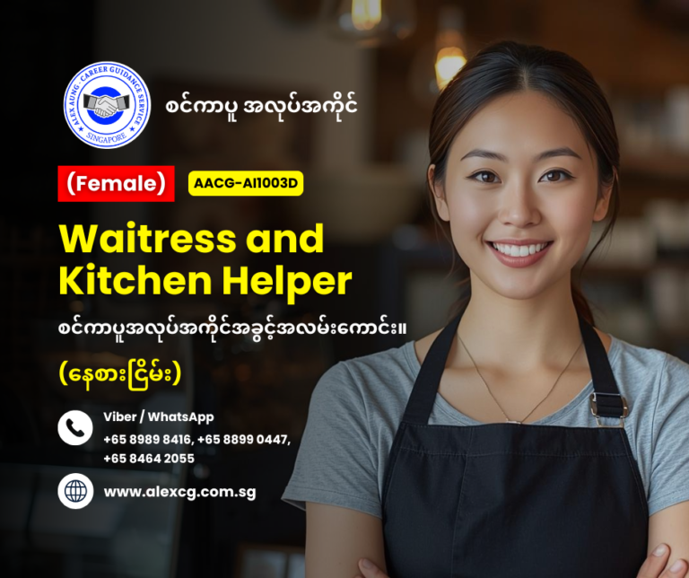Waitress and Kitchen Helper