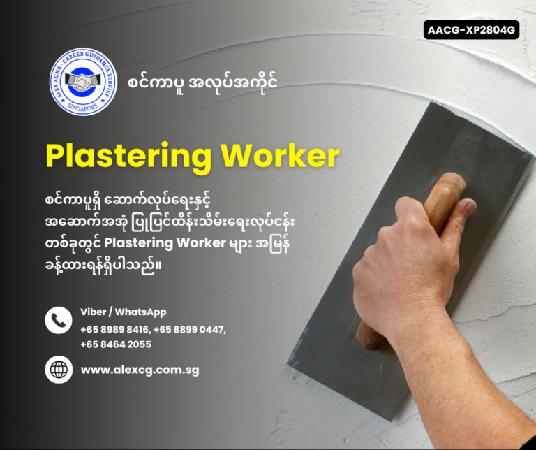 Plastering Worker