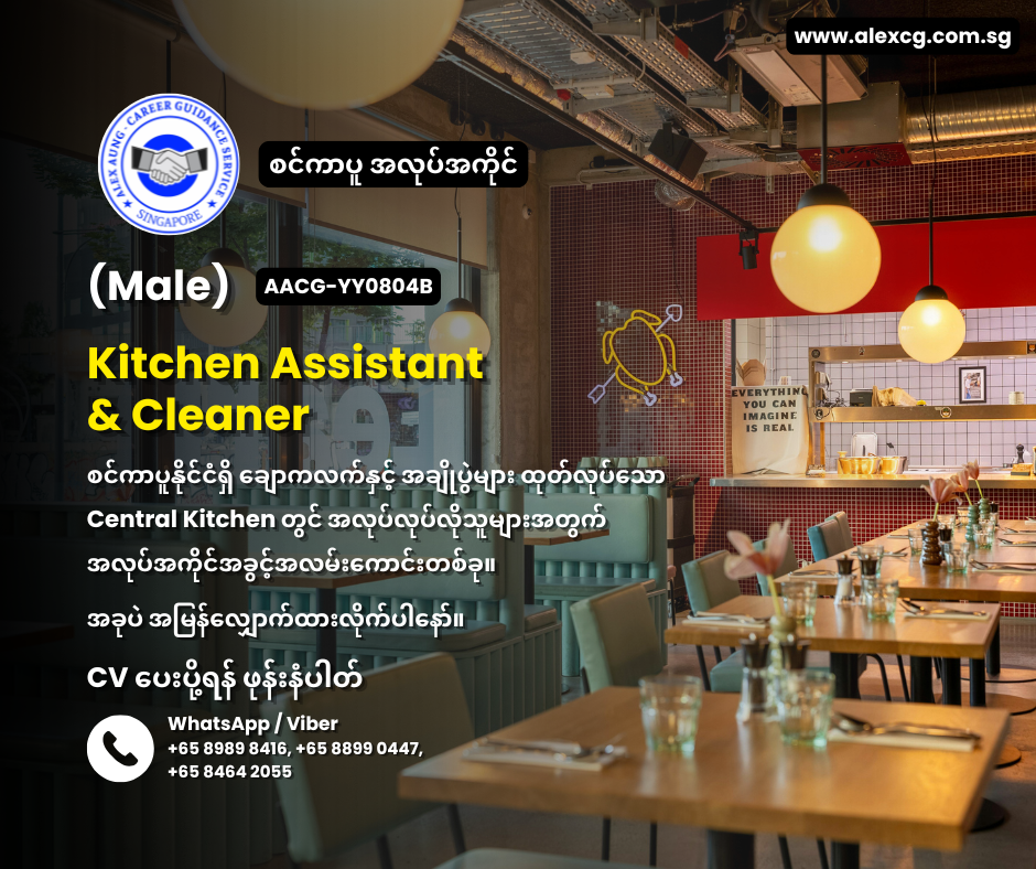 Kitchen Assistant & Cleaner
