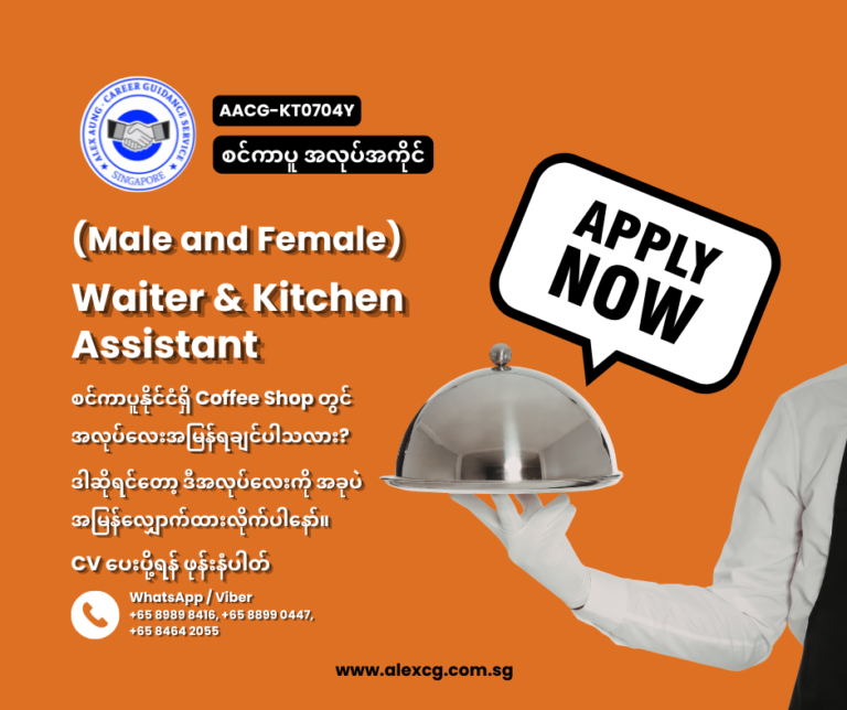 Waiter & Kitchen Assistant