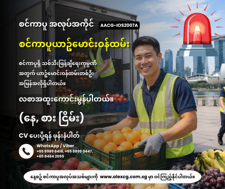 စင်ကာပူယာဥ်မောင်းဝန်ထမ်း