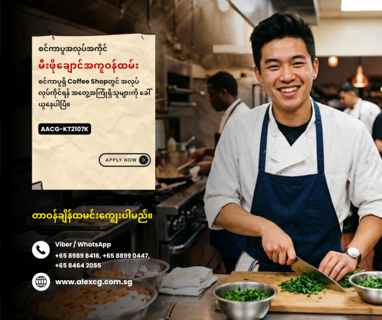မီးဖိုချောင်အကူဝန်ထမ်း