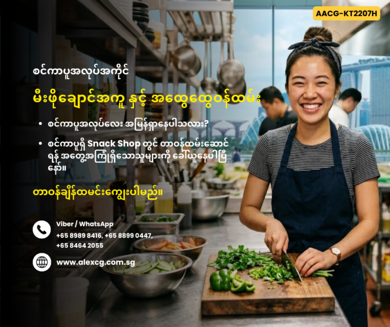 မီးဖိုချောင်အကူ နှင့် အထွေထွေဝန်ထမ်း