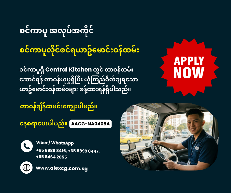 စင်ကာပူလိုင်စင်ရယာဥ်မောင်းဝန်ထမ်း