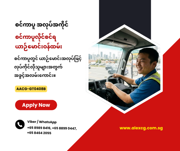 စင်ကာပူလိုင်စင်ရယာဉ်မောင်းဝန်ထမ်း