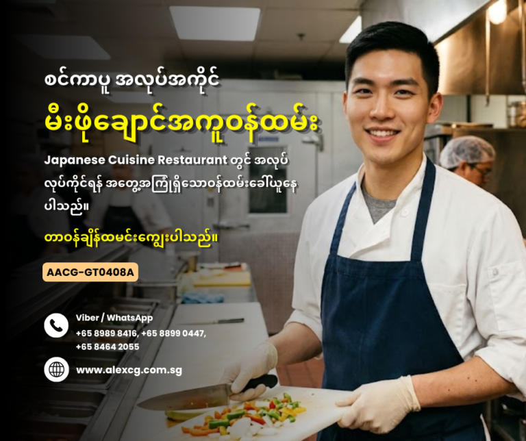 မီးဖိုချောင်အကူဝန်ထမ်း